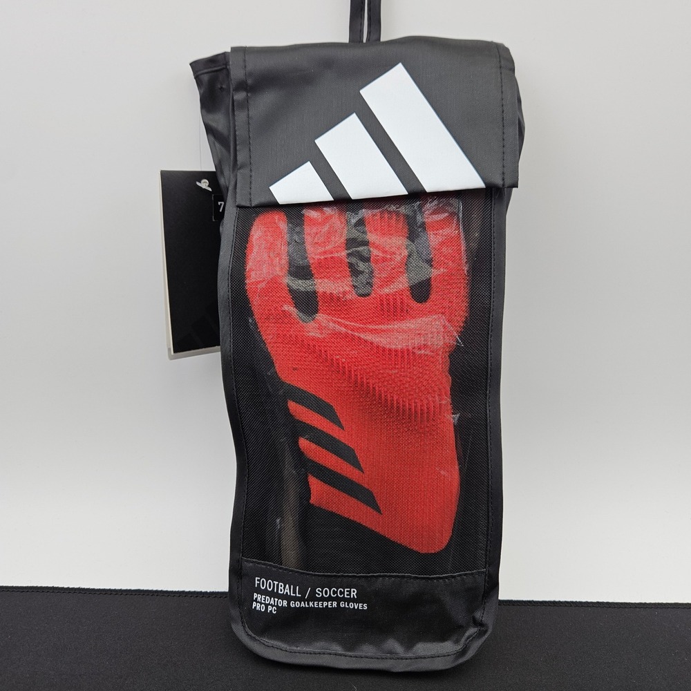 Adidas Predator GL Pro PC Soccer Goalkeeper Gloves Turbo Black IX3868 Size 7.5